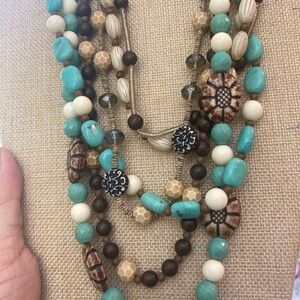 Vintage Cookie Lee Multi Strands Bohemian‎ Necklace